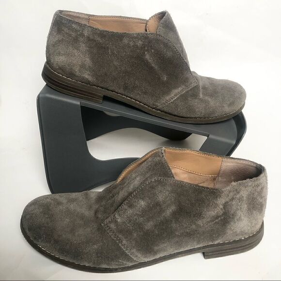 Franco Starto grey suede leather slip on oxford’s - Picture 1 of 10